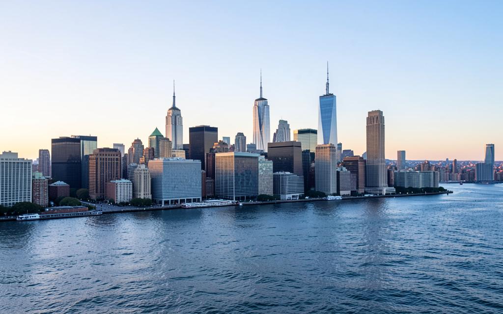 Manhattan skyline in New York City