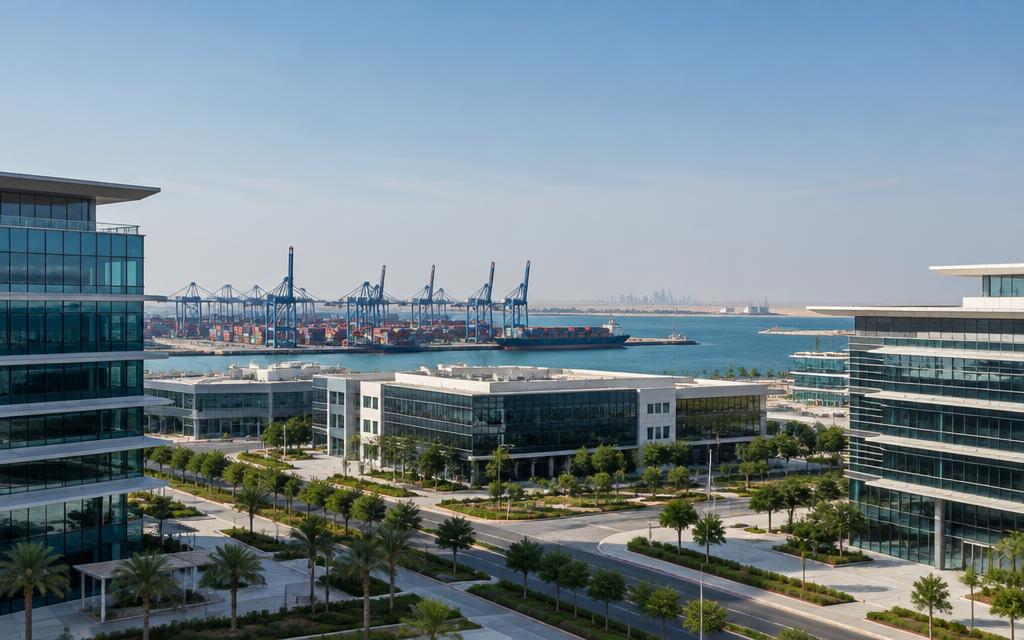 Editorial UAE business district image